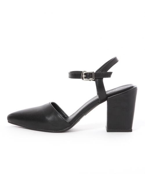 Heather（ヘザー）の「ポインテッドサンダル（シューズ・レディース・オフホワイト 05/ブラック 09・Ｍ(23.0～23.5)/Ｌ(24.0～24.5)）」の4枚目の写真