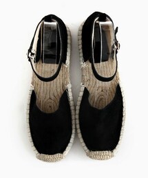 DHOLIC | スエードアンクルストラップエスパドリーユサンダル(サンダル)