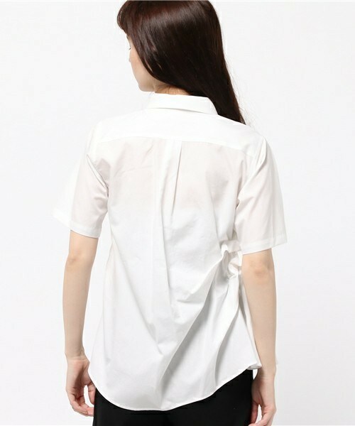 gomme(ゴム)の「ライトシャーリングブラウス(シャツ/ブラウス・レディース・ホワイト/ブラック/ライトグレー/ネイビー・MEDIUM)」の7枚目の写真