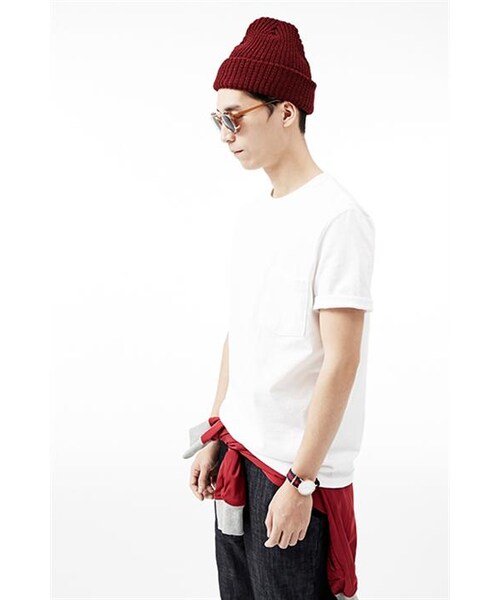 Goodwear(Since1983)（グッドウェア）の「Goodwear鬆身厚棉純白口袋T（その他・メンズ・白）」の8枚目の写真