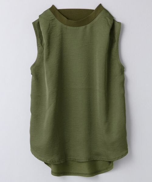 JEANASIS（ジーナシス）の「ビンテージサテンNS（トップス・レディース・オフホワイト(05)/カーキ(78)/ネイビー(88)・FREE）」の2枚目の写真