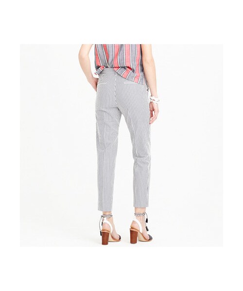 J.CREW（ジェイクルー）の「Garden pant in seersucker（その他パンツ・レディース・navy・2/12/10/8/6/00/0/16/4/000）」の3枚目の写真