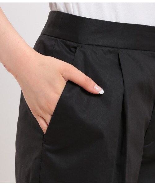 ROPE' PICNIC（ロペピクニック）の「【先行予約】ソフトワイド半端丈パンツ（パンツ・レディース・ブラック/ベージュ/ネイビー・36/38）」の11枚目の写真