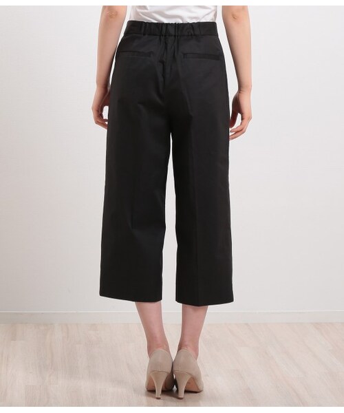ROPE' PICNIC（ロペピクニック）の「【先行予約】ソフトワイド半端丈パンツ（パンツ・レディース・ブラック/ベージュ/ネイビー・36/38）」の6枚目の写真
