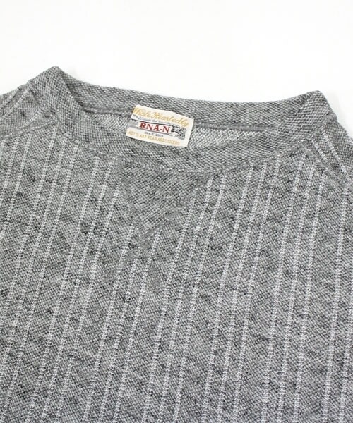 RNA-N（アールエヌエーエヌ）の「ストライプジャガードプルオーバー（トップス・レディース・グレー/ブラック/オフホワイト・M）」の9枚目の写真