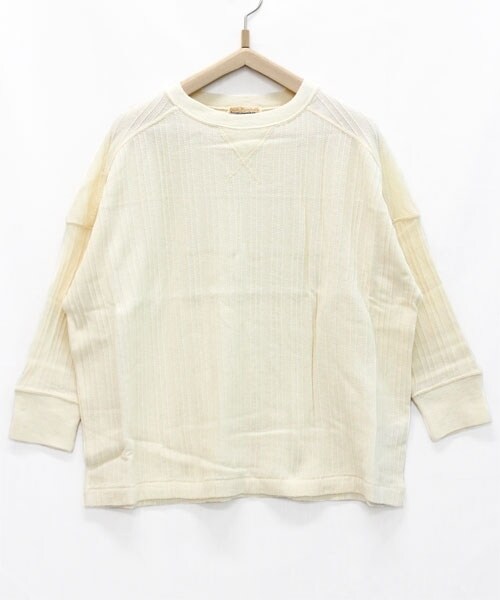 RNA-N（アールエヌエーエヌ）の「ストライプジャガードプルオーバー（トップス・レディース・グレー/ブラック/オフホワイト・M）」の3枚目の写真