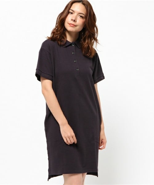 HELIOPOLE(エリオポール)の「heliopole スウェーデンカノコ ポロワンピース(ワンピース・レディース・グレー/ネイビー・36)」の15枚目の写真