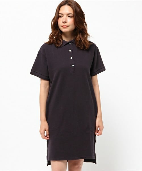 HELIOPOLE(エリオポール)の「heliopole スウェーデンカノコ ポロワンピース(ワンピース・レディース・グレー/ネイビー・36)」の5枚目の写真