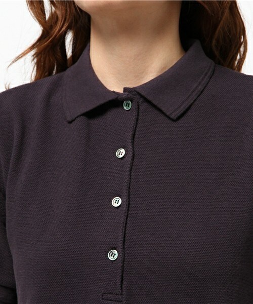 HELIOPOLE(エリオポール)の「heliopole スウェーデンカノコ ポロワンピース(ワンピース・レディース・グレー/ネイビー・36)」の9枚目の写真