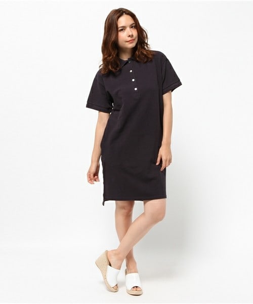 HELIOPOLE(エリオポール)の「heliopole スウェーデンカノコ ポロワンピース(ワンピース・レディース・グレー/ネイビー・36)」の8枚目の写真