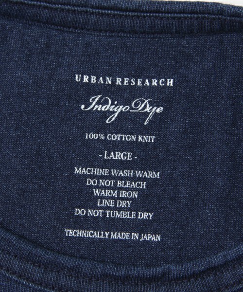 URBAN RESEARCH(アーバンリサーチ)の「靛青色圓領口袋T恤(トップス・メンズ・淺靛青色/深靛青色/深黑靛青色・M/L)」の14枚目の写真
