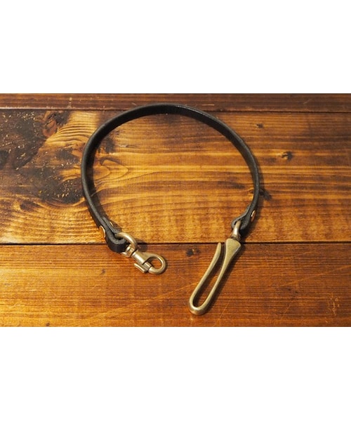 BACKORDER（バックオーダー）の「ウォレットコード（ウォレットチェーン・メンズ・ダークブラウン/ブラック・全長約48cm（金具含む）／巾約1cm）」の2枚目の写真