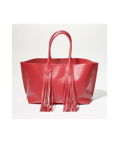 Deuxieme Classe(ドゥーズィエムクラス)の「◇SARA BATTAGLIA SHOPPERフリンジバッグ(バッグ・レディース・レッド・フリー)」の3枚目の写真