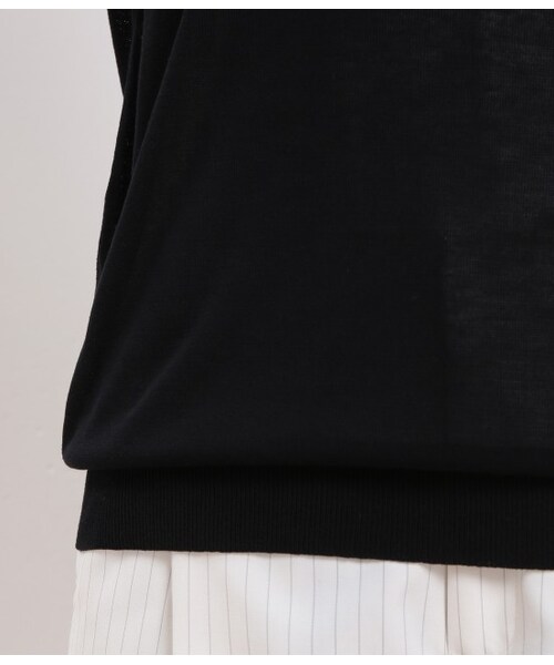 ROPE' PICNIC(ロペピクニック)の「RAYON ニットプルオーバー(トップス・レディース・ブラック/ホワイト/キャメル/ピンク・38)」の10枚目の写真