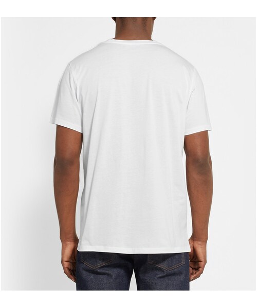 A.P.C.(アーペーセー)の「A.P.C. Printed Cotton-Jersey T-shirt(Tシャツ/カットソー・メンズ・White・M/XS/S/L/XL)」の4枚目の写真