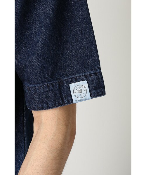 417 EDIFICE（フォーワンセブンエディフィス）の「417*WORLD WORKERS デニムクルーネック TEE（トップス・メンズ・ネイビー/サックスブルー・M/L）」の8枚目の写真