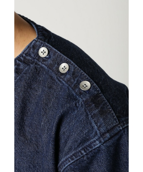 417 EDIFICE（フォーワンセブンエディフィス）の「417*WORLD WORKERS デニムクルーネック TEE（トップス・メンズ・ネイビー/サックスブルー・M/L）」の10枚目の写真