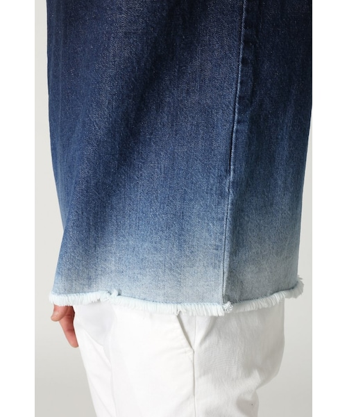 417 EDIFICE（フォーワンセブンエディフィス）の「417*WORLD WORKERS デニムクルーネック TEE（トップス・メンズ・ネイビー/サックスブルー・M/L）」の11枚目の写真