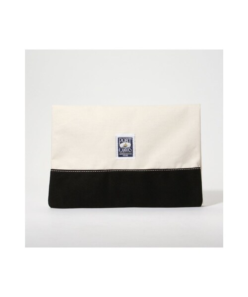 FRAMeWORK(フレームワーク)の「PORT CANVAS2wayクラッチ(バッグ・レディース・ブラック/ホワイト A・フリー)」の5枚目の写真