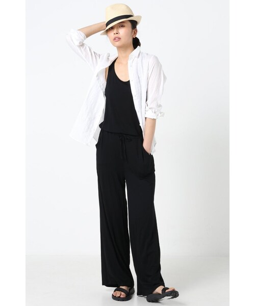 FRAMeWORK（フレームワーク）の「LANI オールインワン（オールインワン・サロペット・レディース・ブラック/グレー/ネイビー・XS）」の16枚目の写真