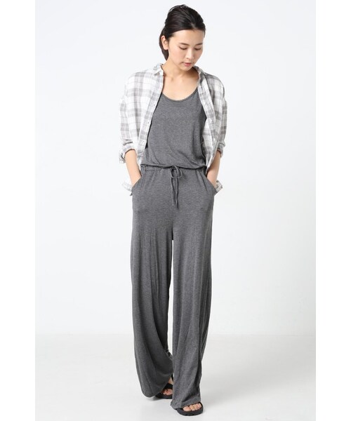 FRAMeWORK（フレームワーク）の「LANI オールインワン（オールインワン・サロペット・レディース・ブラック/グレー/ネイビー・XS）」の2枚目の写真