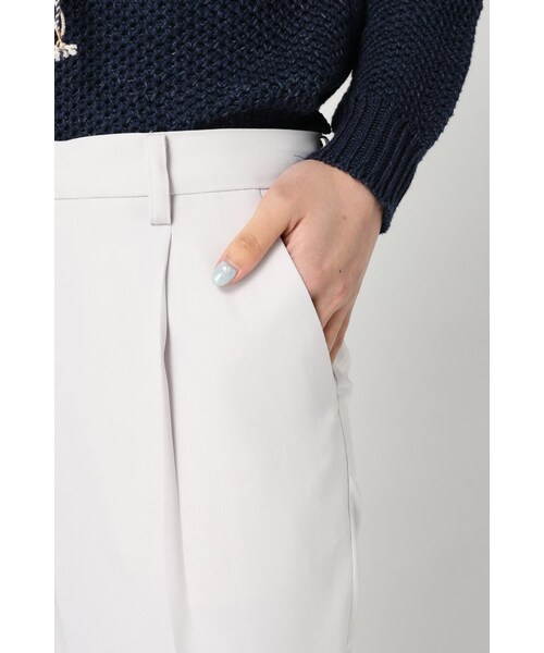 IENA（イエナ）の「エステルダブルクロスタックパンツ（パンツ・レディース・ブラック/グレーB/ピンク・34/36/38/40）」の9枚目の写真