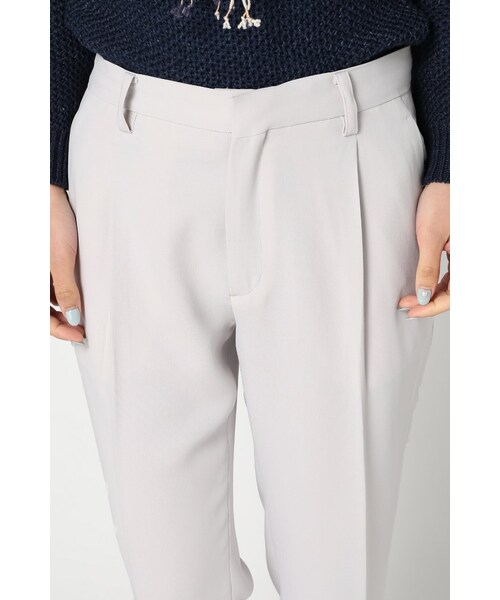 IENA（イエナ）の「エステルダブルクロスタックパンツ（パンツ・レディース・ブラック/グレーB/ピンク・34/36/38/40）」の7枚目の写真