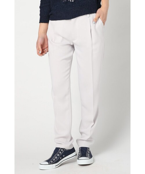 IENA（イエナ）の「エステルダブルクロスタックパンツ（パンツ・レディース・ブラック/グレーB/ピンク・34/36/38/40）」の16枚目の写真