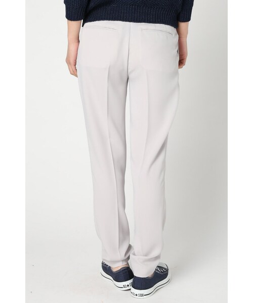 IENA（イエナ）の「エステルダブルクロスタックパンツ（パンツ・レディース・ブラック/グレーB/ピンク・34/36/38/40）」の6枚目の写真