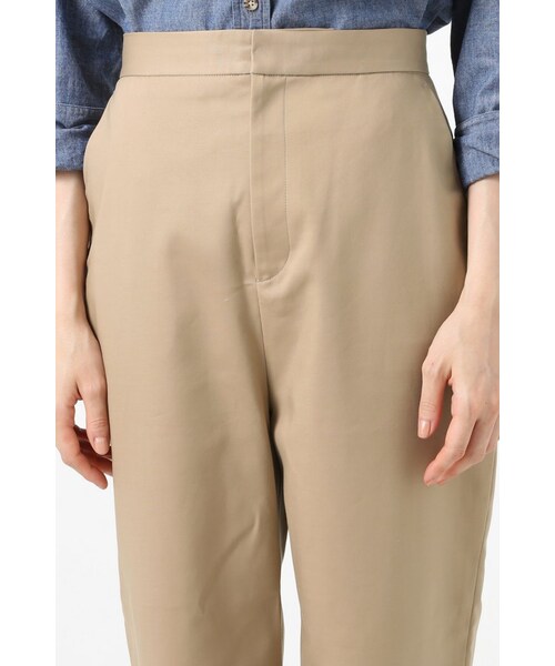 plage（プラージュ）の「《予約》二重織り ストレッチパンツ（パンツ・レディース・ナチュラル/ベージュ・34/36/38）」の6枚目の写真