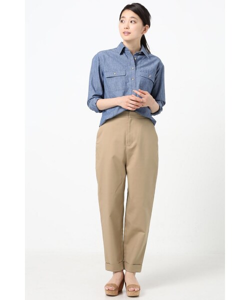 plage（プラージュ）の「《予約》二重織り ストレッチパンツ（パンツ・レディース・ナチュラル/ベージュ・34/36/38）」の14枚目の写真