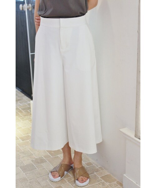 plage（プラージュ）の「《追加2予約》ドライギャバキュロットパンツ（パンツ・レディース・ホワイト/カーキ/ネイビー・34/36/38）」の15枚目の写真