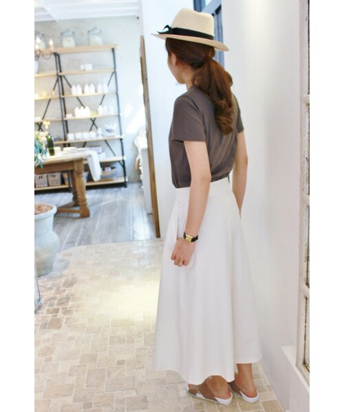 plage（プラージュ）の「《追加2予約》ドライギャバキュロットパンツ（パンツ・レディース・ホワイト/カーキ/ネイビー・34/36/38）」の18枚目の写真