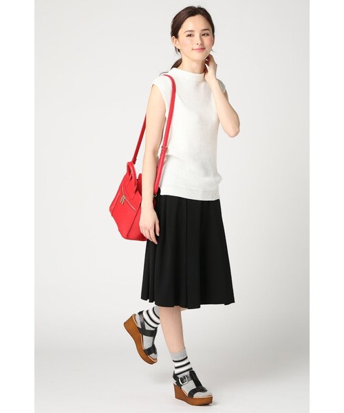 SLOBE IENA(スローブイエナ)の「7Gアゼハイネックベスト(トップス・レディース・ホワイト/カーキ/ネイビー・フリー)」の11枚目の写真