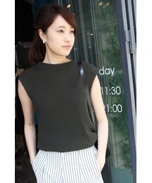 SLOBE IENA | 7Gアゼハイネックベスト(トップス)