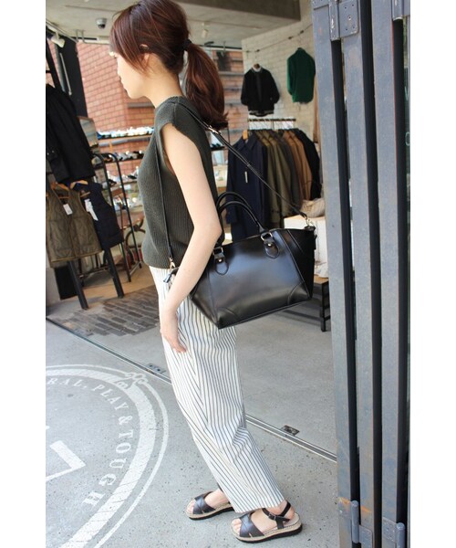 SLOBE IENA(スローブイエナ)の「7Gアゼハイネックベスト(トップス・レディース・ホワイト/カーキ/ネイビー・フリー)」の16枚目の写真