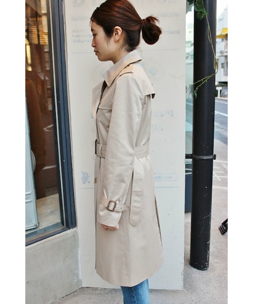 美品　IENA SLOBE*イエナ*コットンギャバ トレンチコート コットンニュアンストレンチコート（トレンチコート）｜SLOBE
