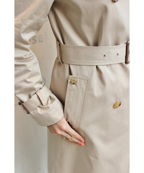 美品　IENA SLOBE*イエナ*コットンギャバ トレンチコート SLOBE IENA（スローブイエナ）の「《追加》コットンギャバ