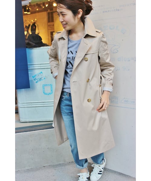 美品　IENA SLOBE*イエナ*コットンギャバ トレンチコート SLOBE IENA（スローブイエナ）の「《追加》コットンギャバ