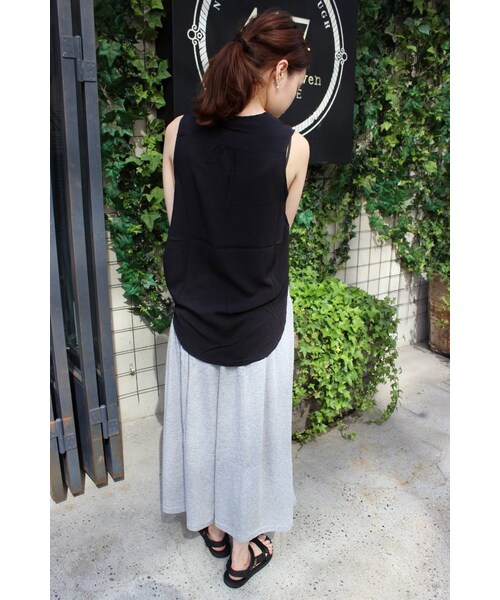 SLOBE IENA（スローブイエナ）の「メンモダールワイド パンツ（パンツ・レディース・ブラック/グレーA/ブルー・フリー）」の17枚目の写真