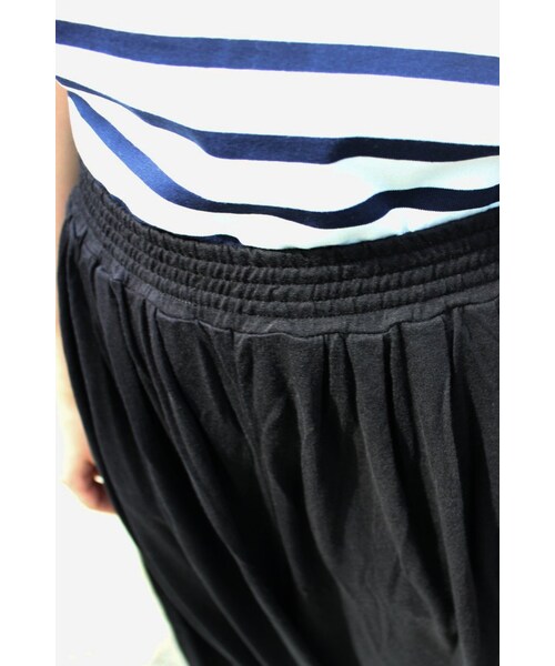 SLOBE IENA（スローブイエナ）の「メンモダールワイド パンツ（パンツ・レディース・ブラック/グレーA/ブルー・フリー）」の12枚目の写真