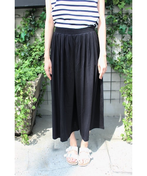 SLOBE IENA（スローブイエナ）の「メンモダールワイド パンツ（パンツ・レディース・ブラック/グレーA/ブルー・フリー）」の8枚目の写真