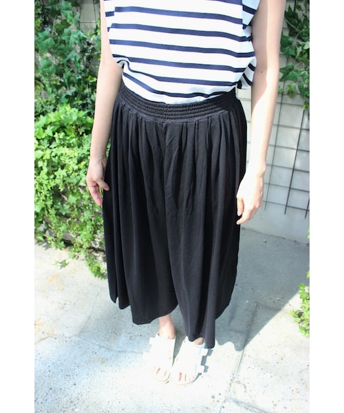 SLOBE IENA（スローブイエナ）の「メンモダールワイド パンツ（パンツ・レディース・ブラック/グレーA/ブルー・フリー）」の14枚目の写真