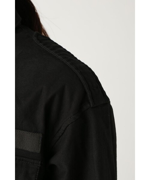 Spick & Span(スピックアンドスパン)の「バックサテンSTセイヒンゾメ ミリタリーシャツジャケット(ジャケット/アウター・レディース・グレー/カーキ・フリー)」の10枚目の写真