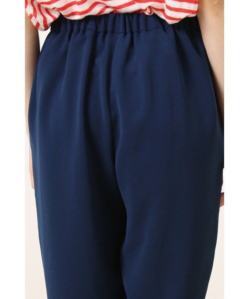 Spick & Span（スピックアンドスパン）の「エステルツイル クロップドイージー（パンツ・レディース・ブラック/カーキ/ネイビー・36/38）」の12枚目の写真