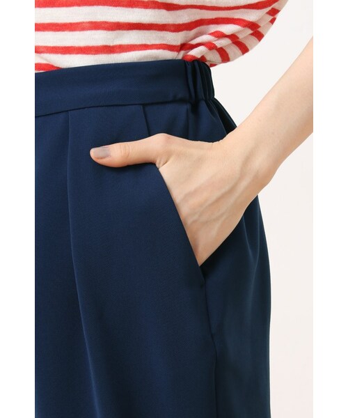 Spick & Span（スピックアンドスパン）の「エステルツイル クロップドイージー（パンツ・レディース・ブラック/カーキ/ネイビー・36/38）」の13枚目の写真