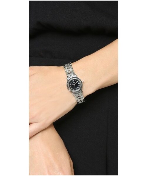 HERMES（エルメス）の「What Goes Around Comes Around Vintage Hermes Clipper PM Watch（アナログ腕時計・レディース・Black/Silver・One Size）」の3枚目の写真