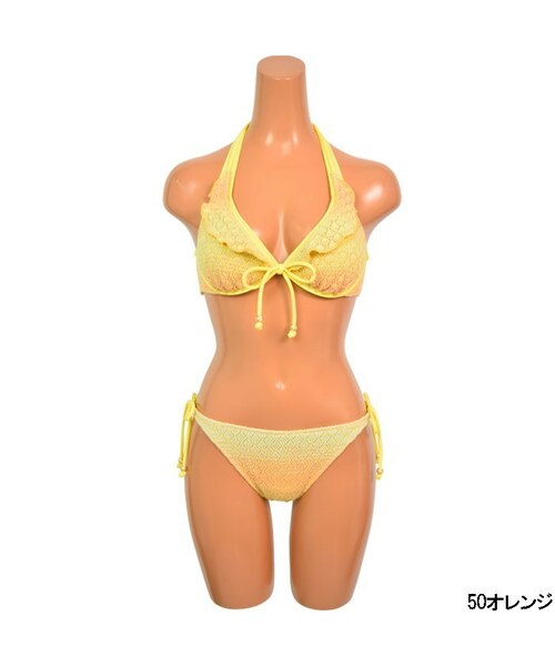 レッセ去年ワイヤーニットラメグラデビキニ AI（アイ）の「ラメグラデーションニット ワイヤーレイヤードビキニ 9
