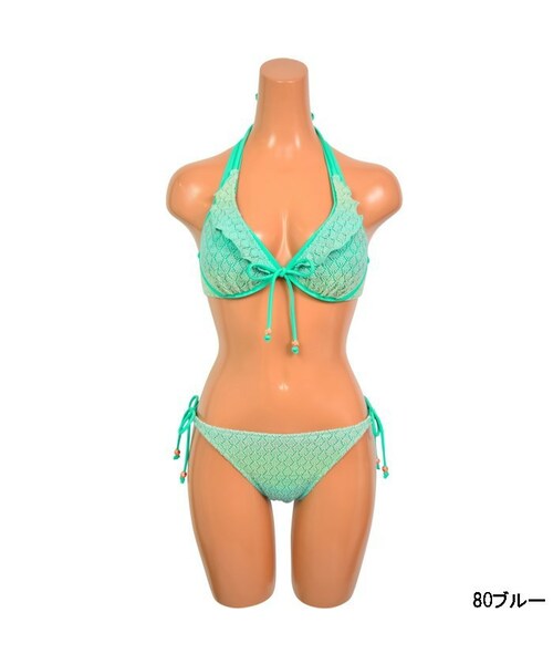AI（アイ）の「ラメグラデーションニット ワイヤーレイヤードビキニ 9
