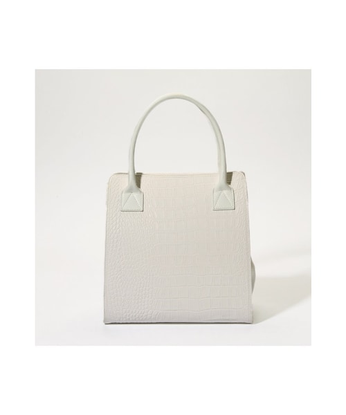 JOURNAL STANDARD relume（ジャーナルスタンダード　レリューム）の「LIMPRONTA BOXガタ カタオシレザーBAG（バッグ・レディース・ブラック/ホワイト・フリー）」の2枚目の写真